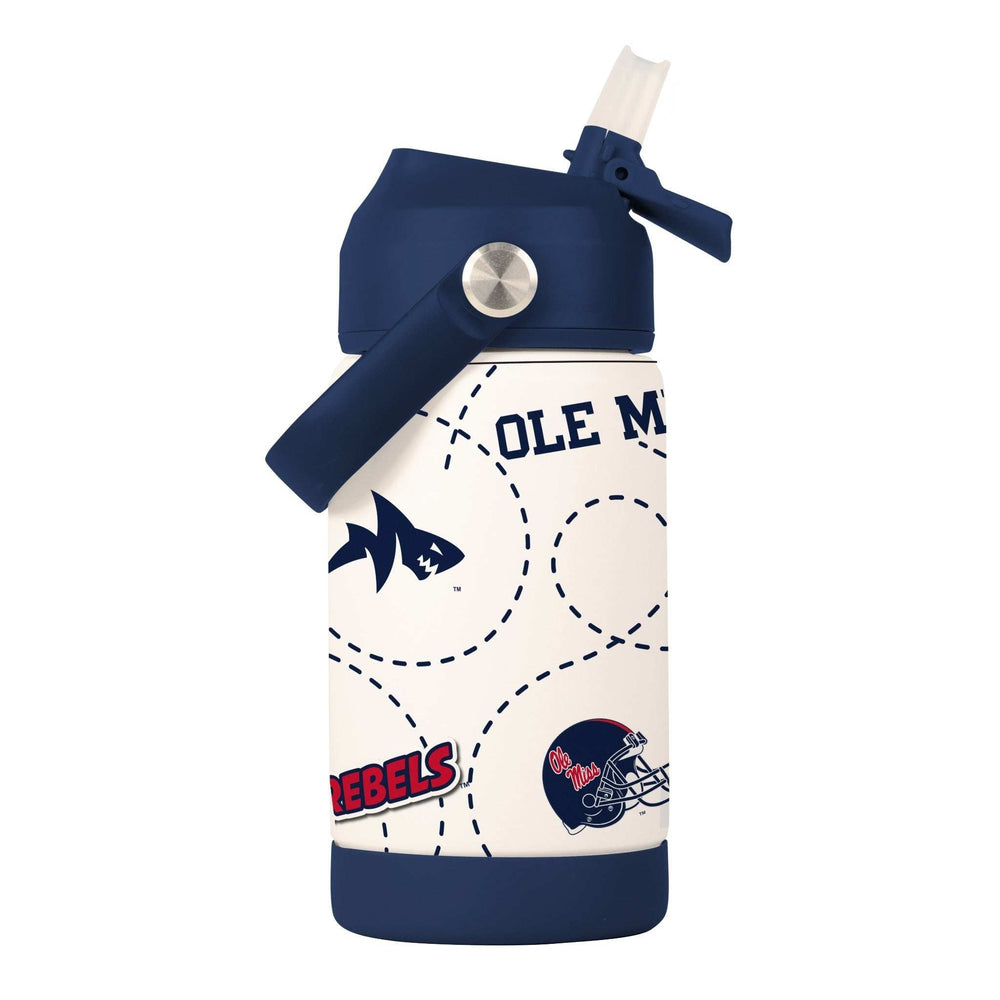 Ole Miss 12oz Mascot SS Kids Bottle - Logo Brands - Flyclothing LLC
