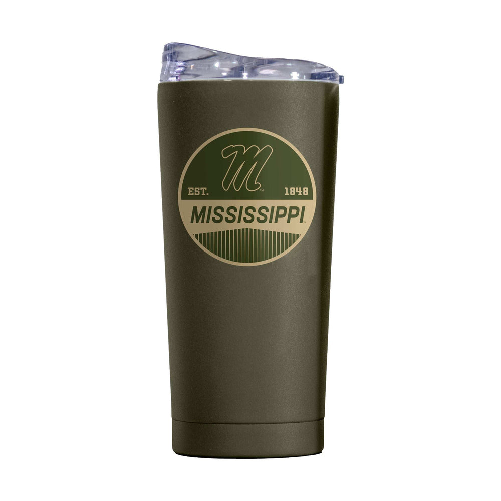 Mississippi 20oz Badge Powder Coat Tumbler - Logo Brands - Flyclothing LLC