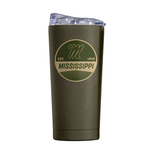 Mississippi 20oz Badge Powder Coat Tumbler - Logo Brands - Flyclothing LLC