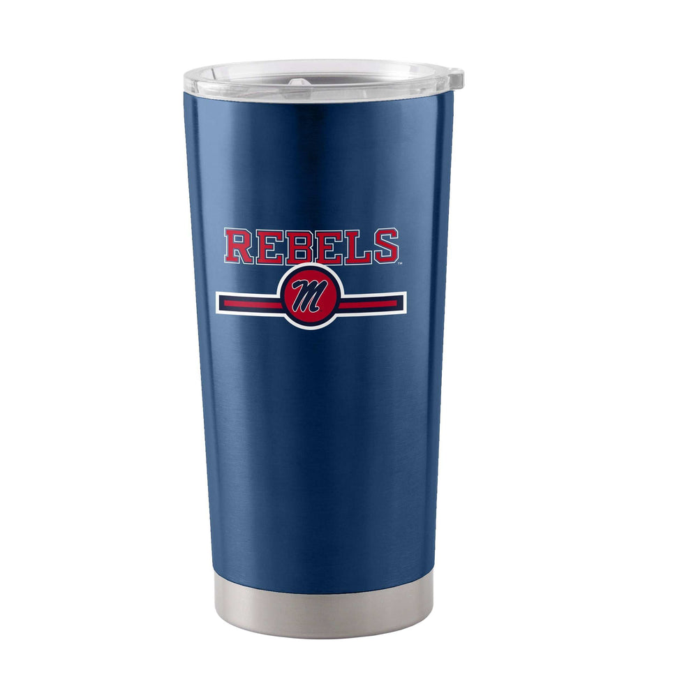Ole Miss 20oz Letterman Stainless Tumbler - Logo Brands - Flyclothing LLC