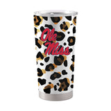 Ole Miss 20oz Team Leopard Stainless Tumbler - Logo Brands - Flyclothing LLC
