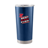 Ole Miss 20oz Best Dad Ever. Stainless Tumbler - Logo Brands - Flyclothing LLC