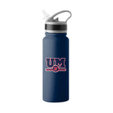 Ole Miss 25oz Campus Color Letterman Stainless Single Wall Flip Top Bottle - Logo Brands - Flyclothing LLC