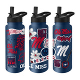 Ole Miss 34oz Team Color Native Quencher Bottle - Logo Brands - Flyclothing LLC
