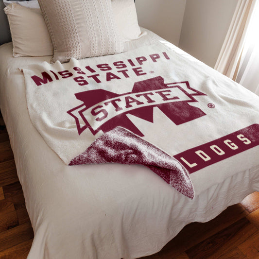 Mississippi State Luxe Prime Dreams Throw - Logo Brands - Flyclothing LLC