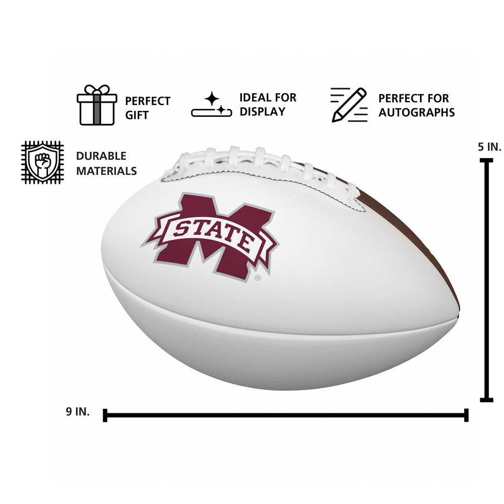 Mississippi State Mini-Size Autograph Football - Logo Brands - Flyclothing LLC