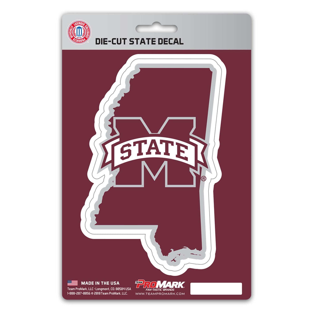 Mississippi State University State Shape Decal - Logo Brands - Flyclothing LLC