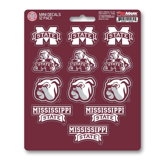 Mississippi State University Mini Decal 12-pk - Logo Brands - Flyclothing LLC