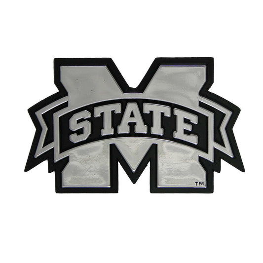 Mississippi State University Molded Chrome Emblem - Logo Brands - Flyclothing LLC