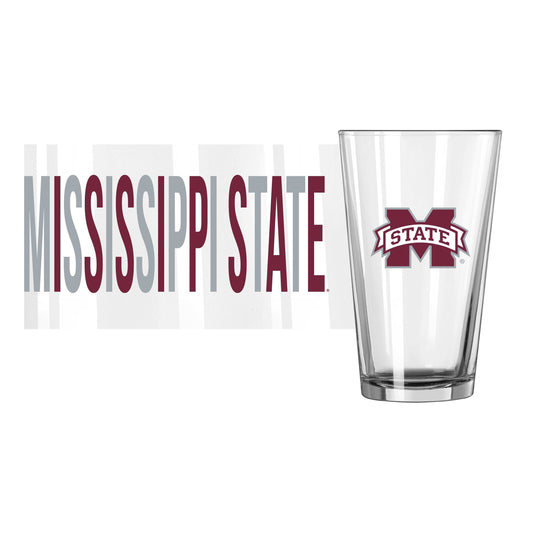 Mississippi State 16oz Overtime Pint Glass - Logo Brands - Flyclothing LLC