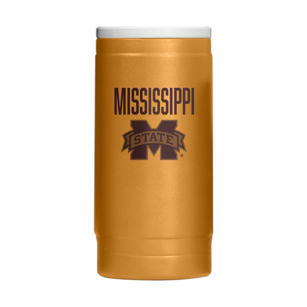 Mississippi State Huddle Powder Coat Slim Can Coolie - Logo Brands - Flyclothing LLC