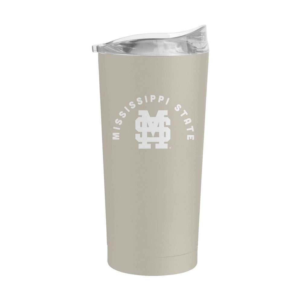 Mississippi State Sand 20oz Interlocked MS Powder Coat Tumbler - Logo Brands - Flyclothing LLC