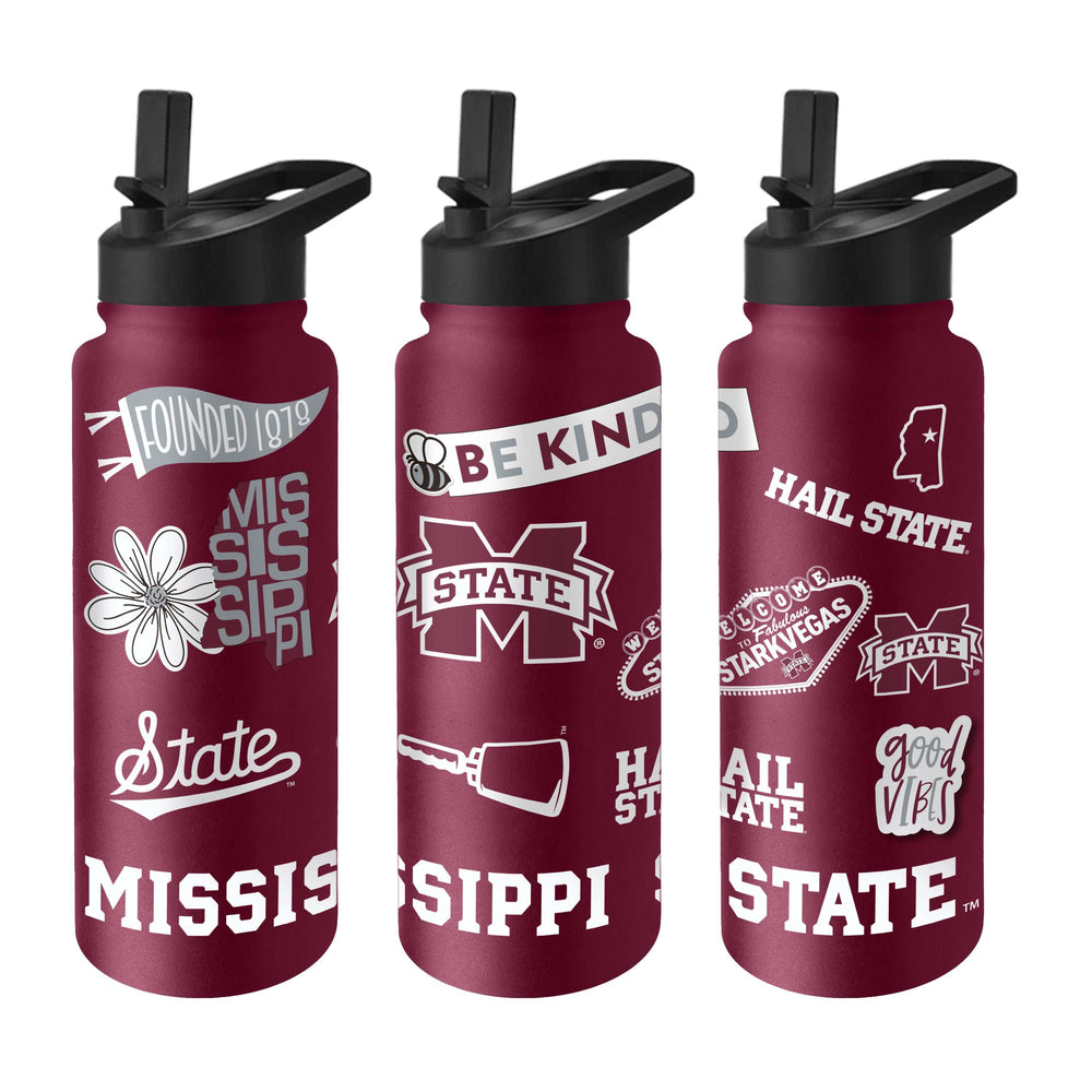Mississippi State 34oz Team Color Native Quencher Bottle - Logo Brands - Flyclothing LLC