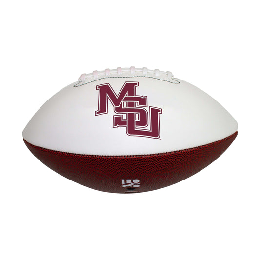Mississippi State FS Interlocking MS Autograph Debossed Football - Logo Brands - Flyclothing LLC
