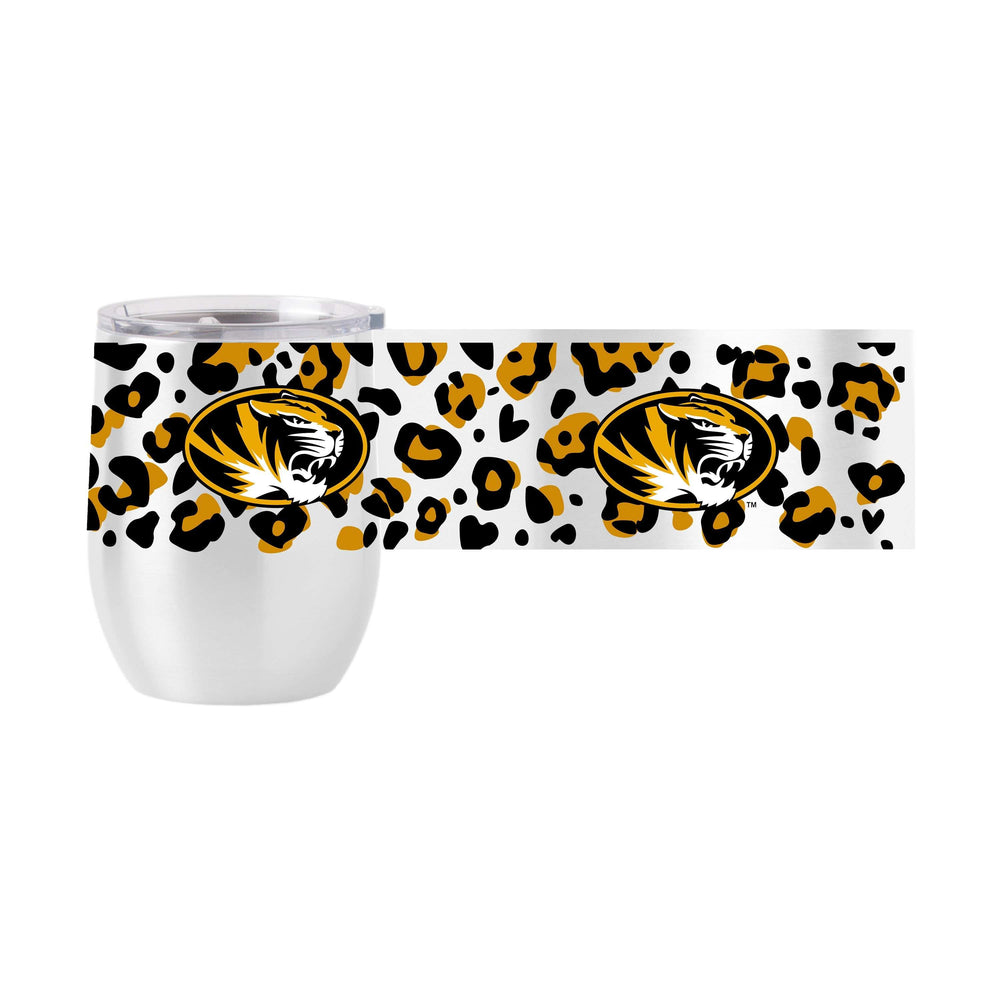 Missouri 16oz Leopard Stainless Curved Beverage - Logo Brands - Flyclothing LLC