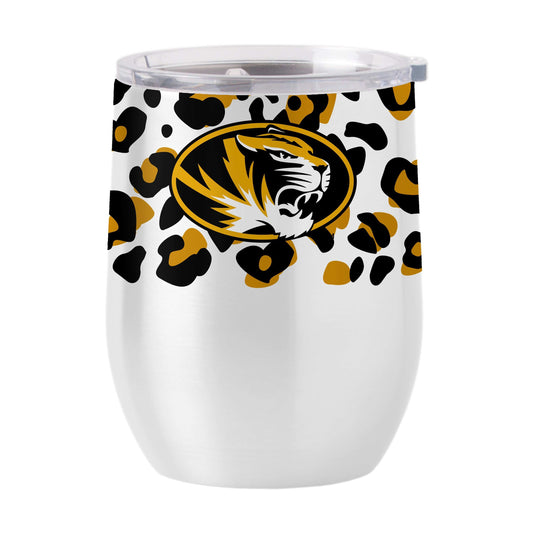 Missouri 16oz Leopard Stainless Curved Beverage - Logo Brands - Flyclothing LLC