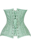 Daisy Corsets Lavish Mint Green Brocade Overbust Corset W/Busk Closure - Daisy Corsets - Flyclothing LLC