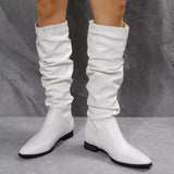 Slouchy Block Heel Boots - Trendsi - Flyclothing LLC