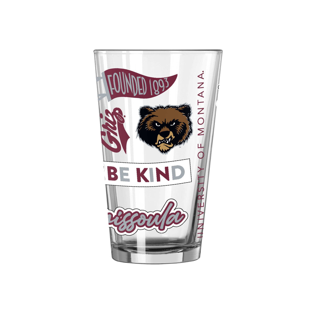 Montana 16oz Native Pint Glass - Logo Brands - Flyclothing LLC