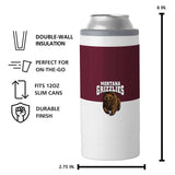 Montana 12oz Colorblock Slim Can Coolie - Logo Brands - Flyclothing LLC