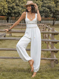 Backless Wide Strap Wide Leg Jumpsuit - Trendsi - Flyclothing LLC