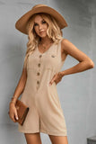 V-Neck Sleeveless Romper - Trendsi - Flyclothing LLC