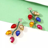 Christmas Rhinestone Drop Earrings - Trendsi - Flyclothing LLC