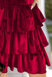 Ruffled Layered Long Sleeve Mini Dress - Trendsi - Flyclothing LLC