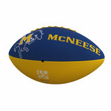 Mcneese State Combo Logo Junior-Size Rubber Football with Yellow Wdmk - Logo Brands - Flyclothing LLC