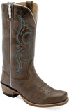 Old West Cactus Brown WOMEN'S SQUARE TOE BOOTS - Old West - Flyclothing LLC