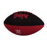 Nebraska Pinwheel Logo Junior Size Rubber Football - Logo Brands - Flyclothing LLC