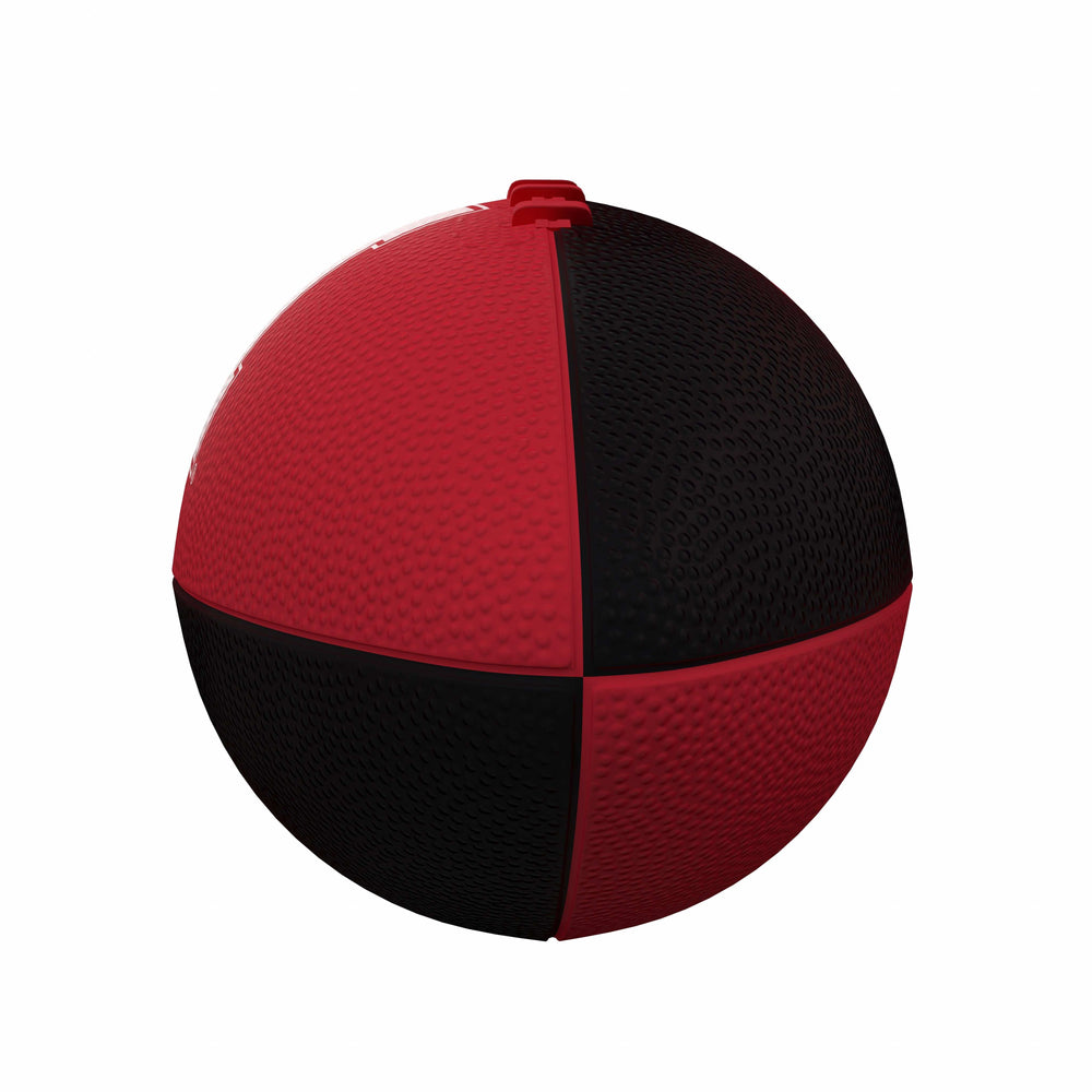 Nebraska Pinwheel Logo Junior Size Rubber Football - Logo Brands - Flyclothing LLC