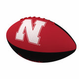 Nebraska Pinwheel Logo Junior Size Rubber Football - Logo Brands - Flyclothing LLC