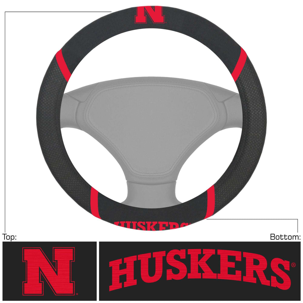 University of Nebraska Steering Wheel Cover - Logo Brands - Flyclothing LLC