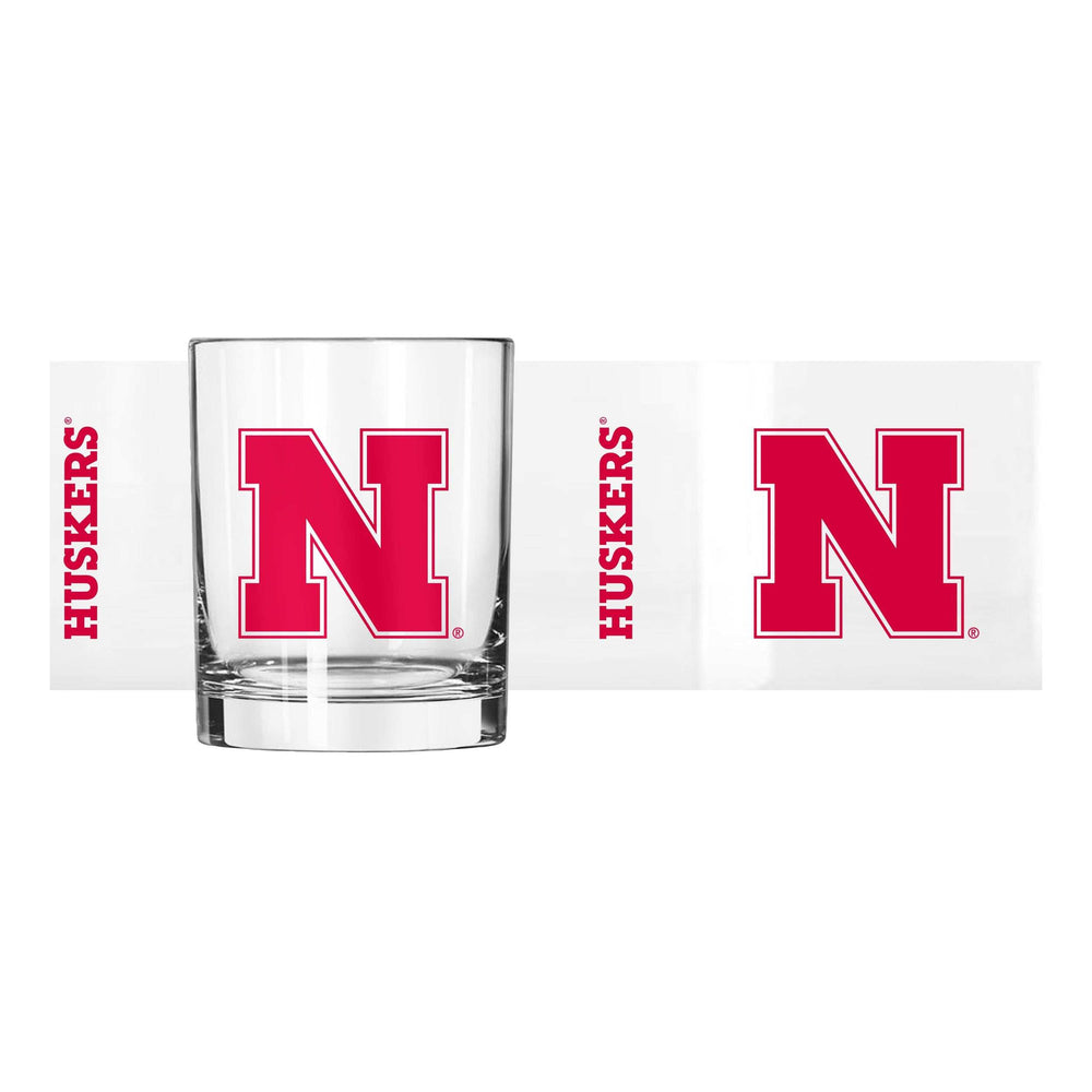 Nebraska 14oz Gameday Rocks Glass - Logo Brands - Flyclothing LLC