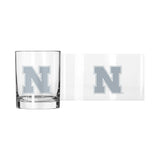 Nebraska 14oz Frost Rocks Glass - Logo Brands - Flyclothing LLC