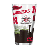 Nebraska 16oz Native Pint Glass - Logo Brands - Flyclothing LLC