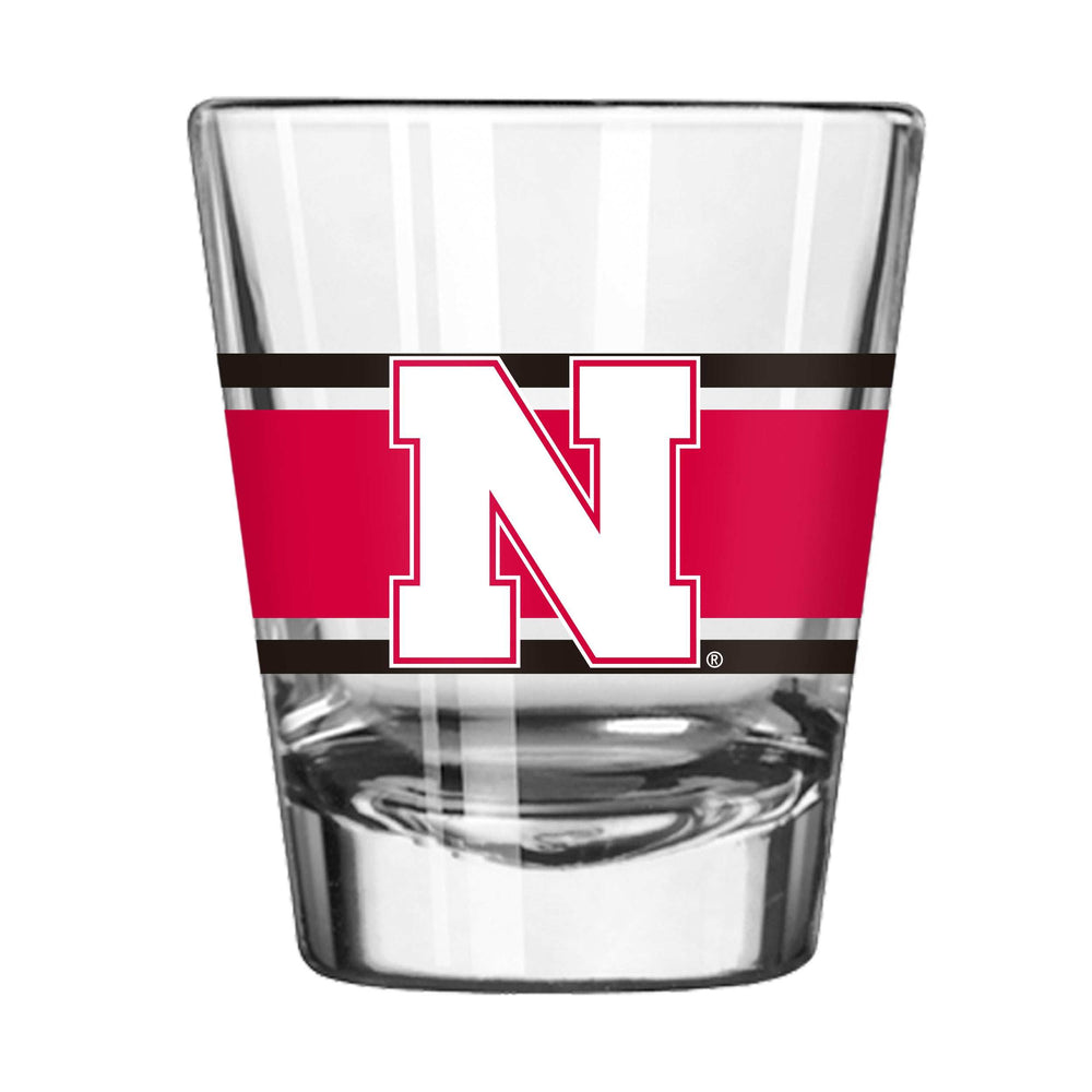 Nebraska 2oz Stripe Shot Glass - Logo Brands - Flyclothing LLC
