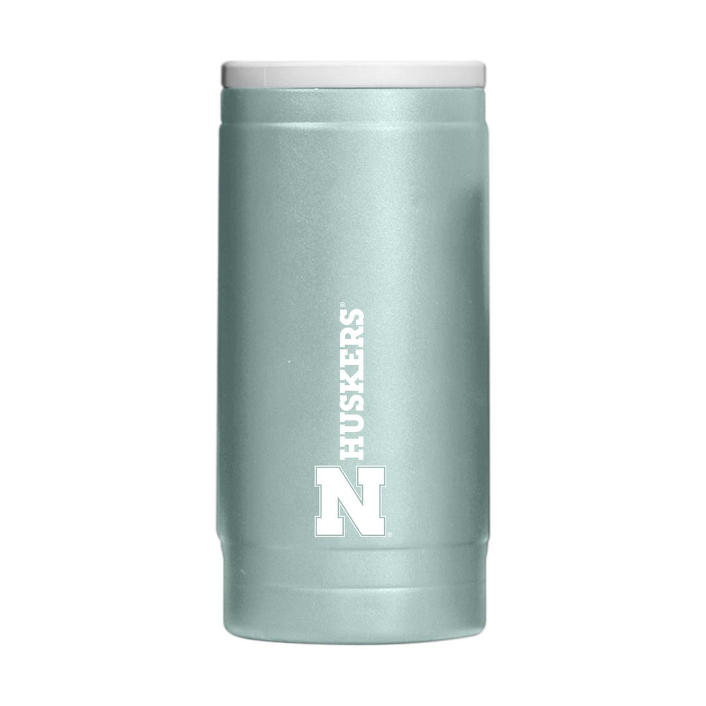 Nebraska Vertical Powder Coat Slim Can Coolie - Logo Brands - Flyclothing LLC