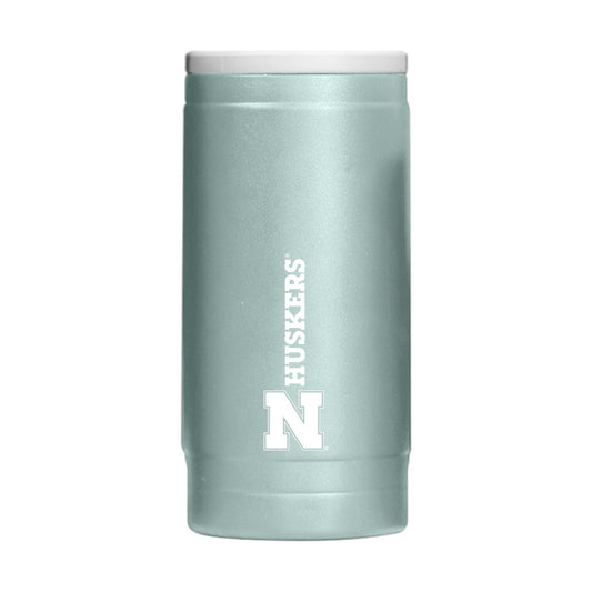 Nebraska Vertical Powder Coat Slim Can Coolie - Logo Brands - Flyclothing LLC