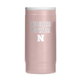 Nebraska Stencil Powder Coat Slim Can Coolie - Logo Brands - Flyclothing LLC