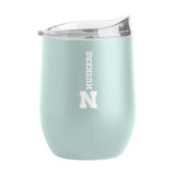Nebraska 16oz Vertical Powder Coat Curved Beverage - Logo Brands - Flyclothing LLC