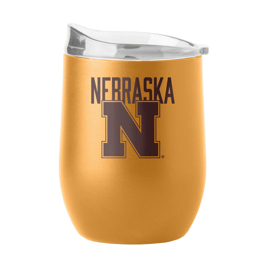 Nebraska 16oz Huddle Powder Coat Curved Beverage - Logo Brands - Flyclothing LLC