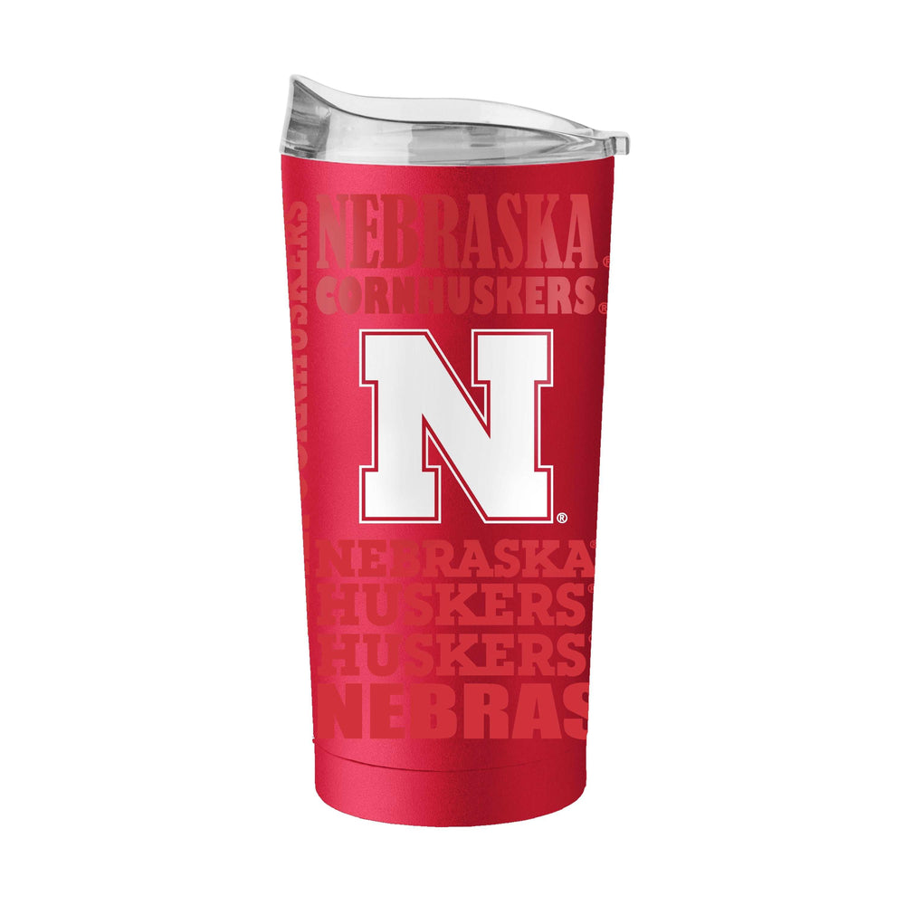 Nebraska 20oz Replay Powder Coat Tumbler - Logo Brands - Flyclothing LLC