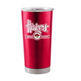 Nebraska 20oz Letterman Stainless Tumbler - Logo Brands - Flyclothing LLC