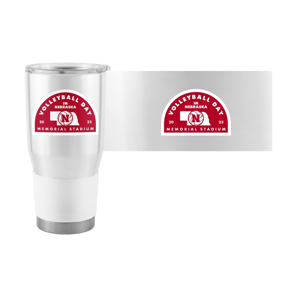 Nebraska 2023 Volleyball Day 30oz Stainless Steel Tumbler - Logo Brands - Flyclothing LLC