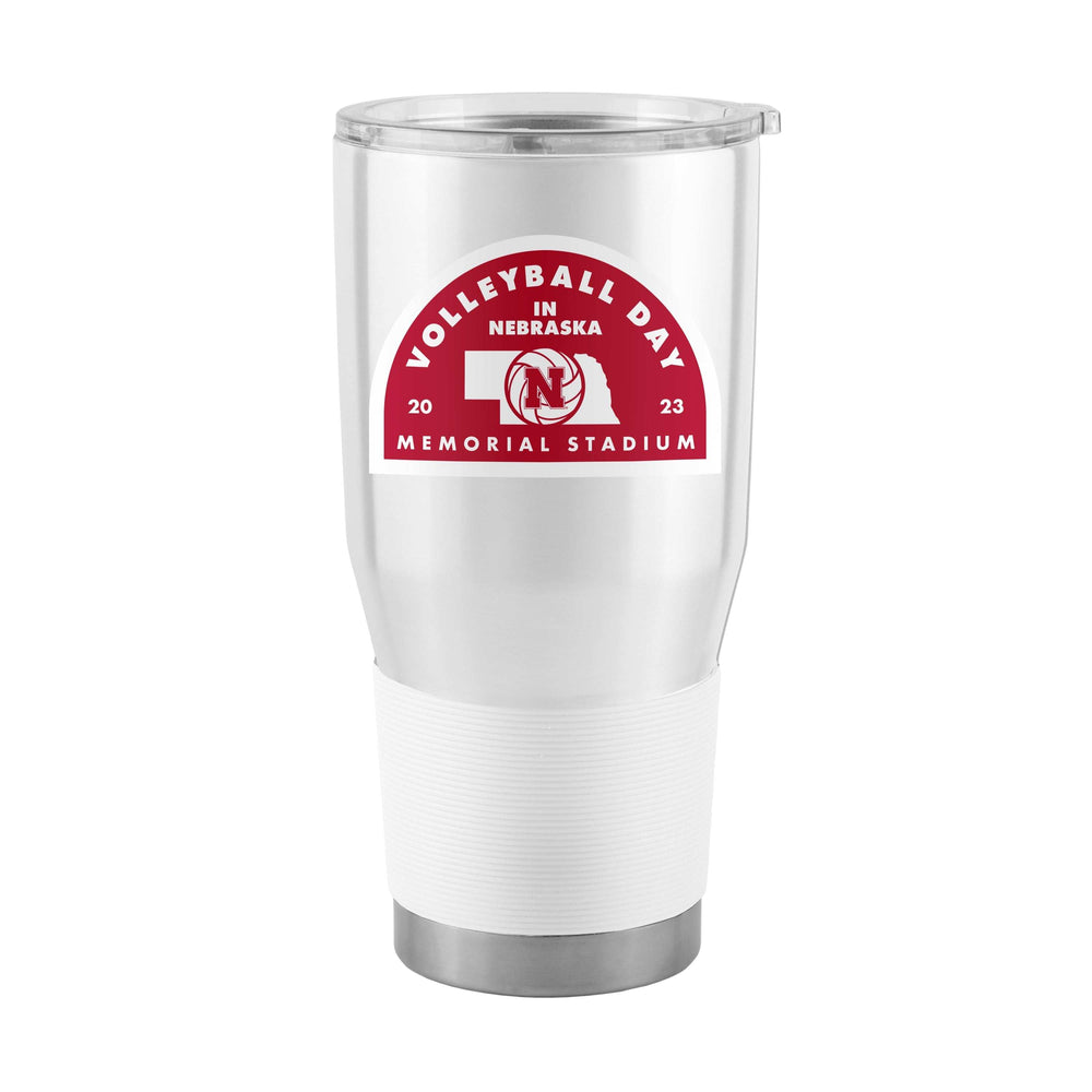 Nebraska 2023 Volleyball Day 30oz Stainless Steel Tumbler - Logo Brands - Flyclothing LLC