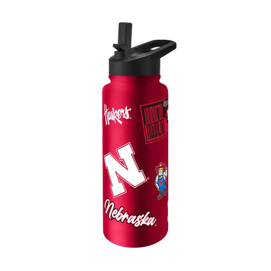 Nebraska 34oz Dreamweave Quencher Bottle - Logo Brands - Flyclothing LLC