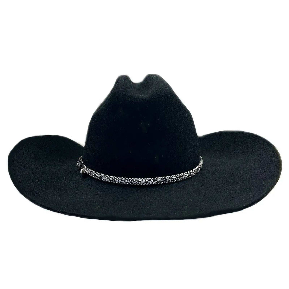 Rockmont Clothing Black Cattleman Western Cowboy Hat with Horse Hair Band - Rockmount Clothing - Flyclothing LLC