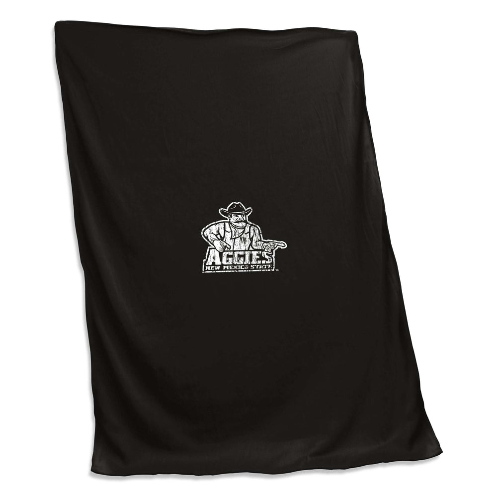 NM State Black Sweatshirt Blanket (Screened) - Logo Brands - Flyclothing LLC